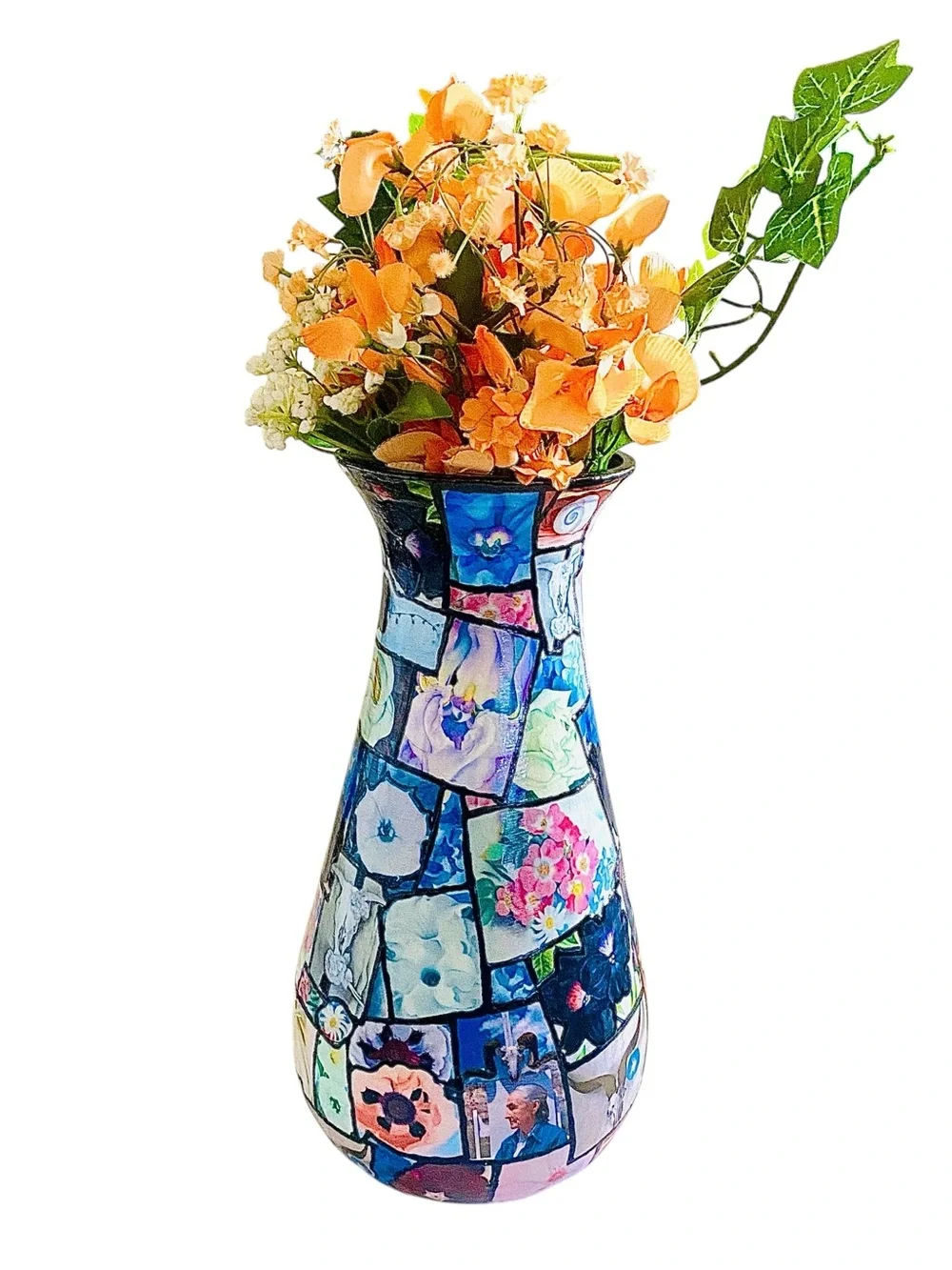 Decorative Multicolor Mosaic Ceramic Vase - Brand